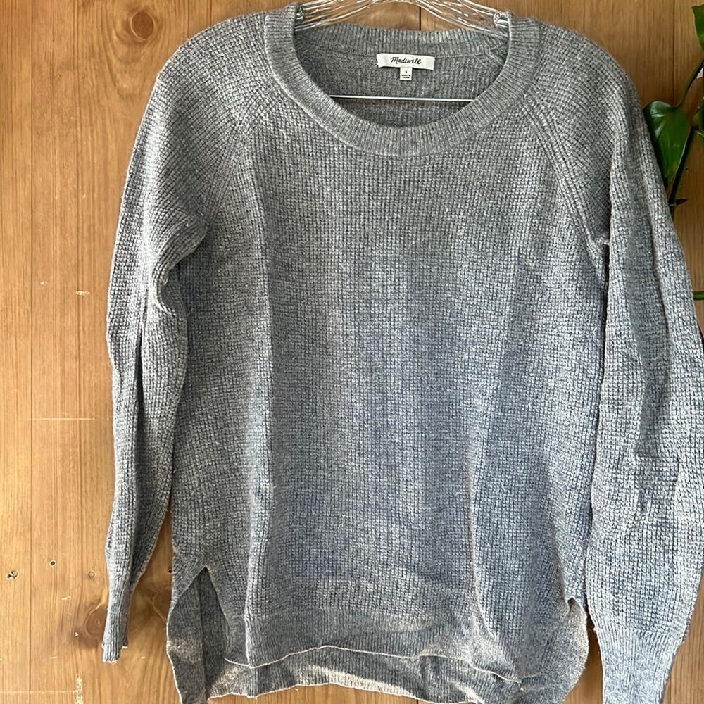 Madewell Waffle Knit Merino Alpaca Sweater Size S